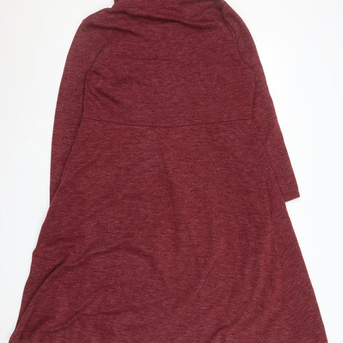 Pala D’Oro Women’s Red A-Line Roll Neck Knit Dress Size L