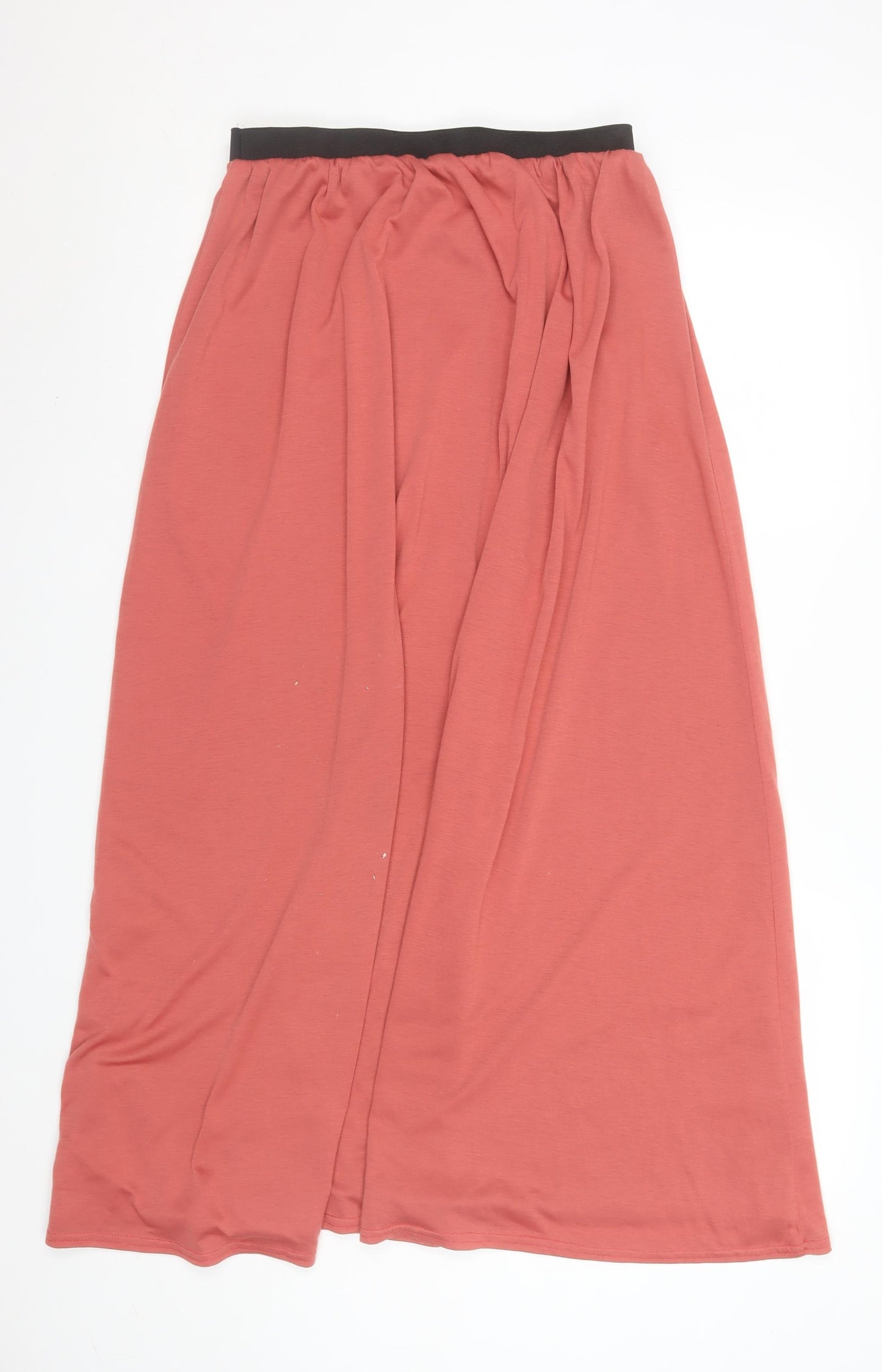 Jane Norman Womens Pink Maxi Skirt Size 6 Polyester Long Elastic Waist