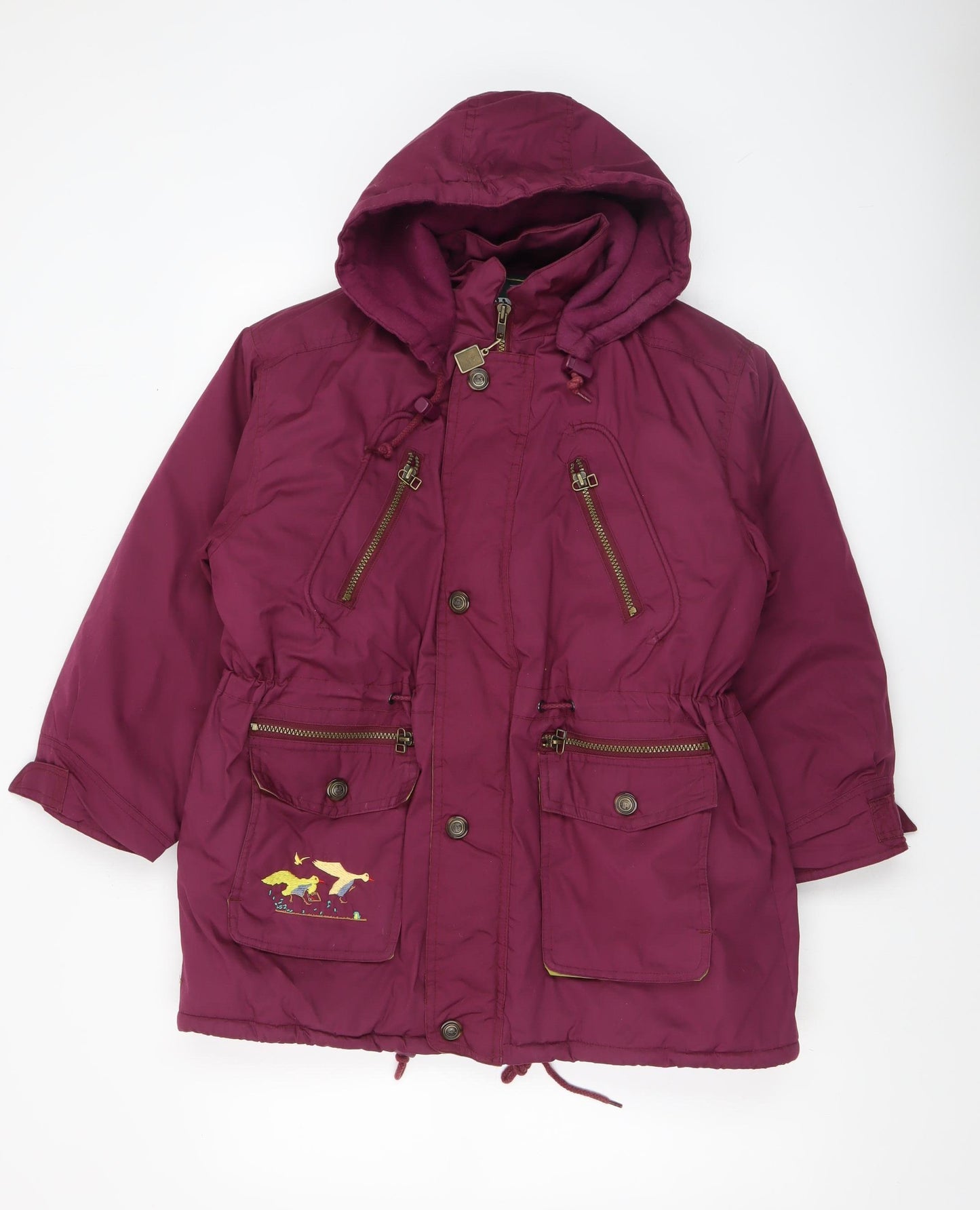 Openair by Proudhart Women's Purple Hooded Parka Jacket Size 6