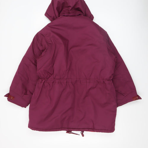 Openair by Proudhart Women's Purple Hooded Parka Jacket Size 6