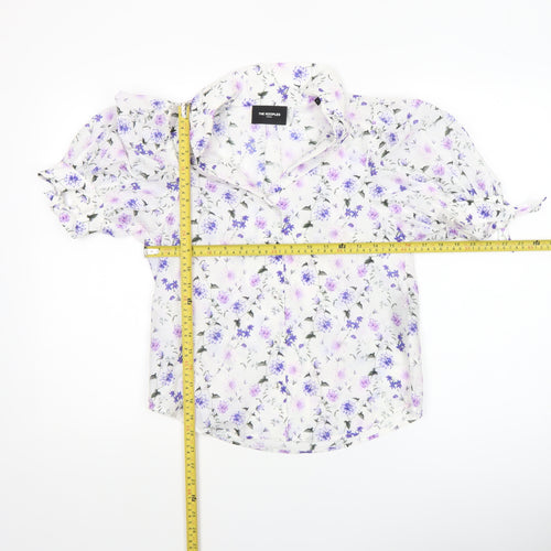 The Kooples Women's Multicoloured Floral Cotton Silk Blouse S