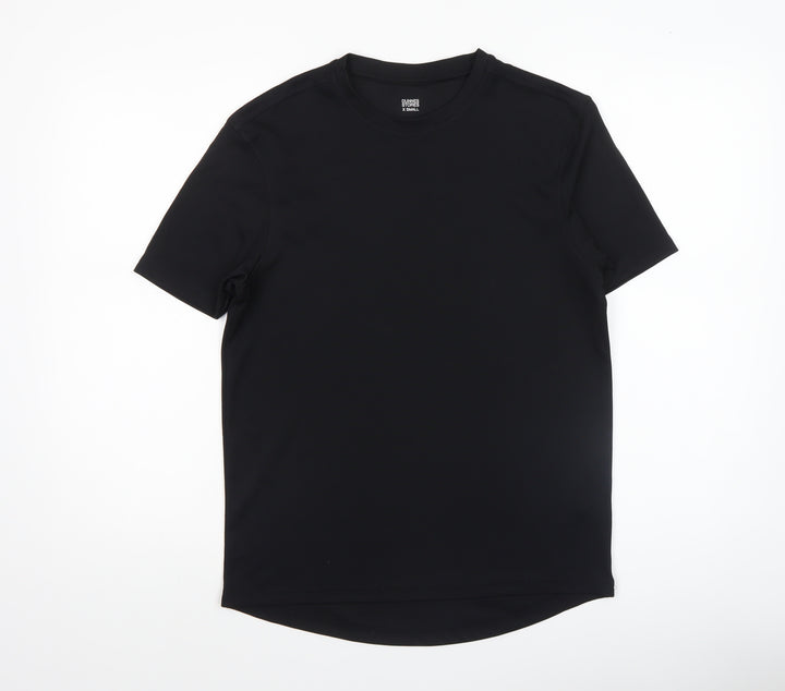 Dunnes Stores Men Black XS Athletic Fit Short Sleeve Active T-Shirt