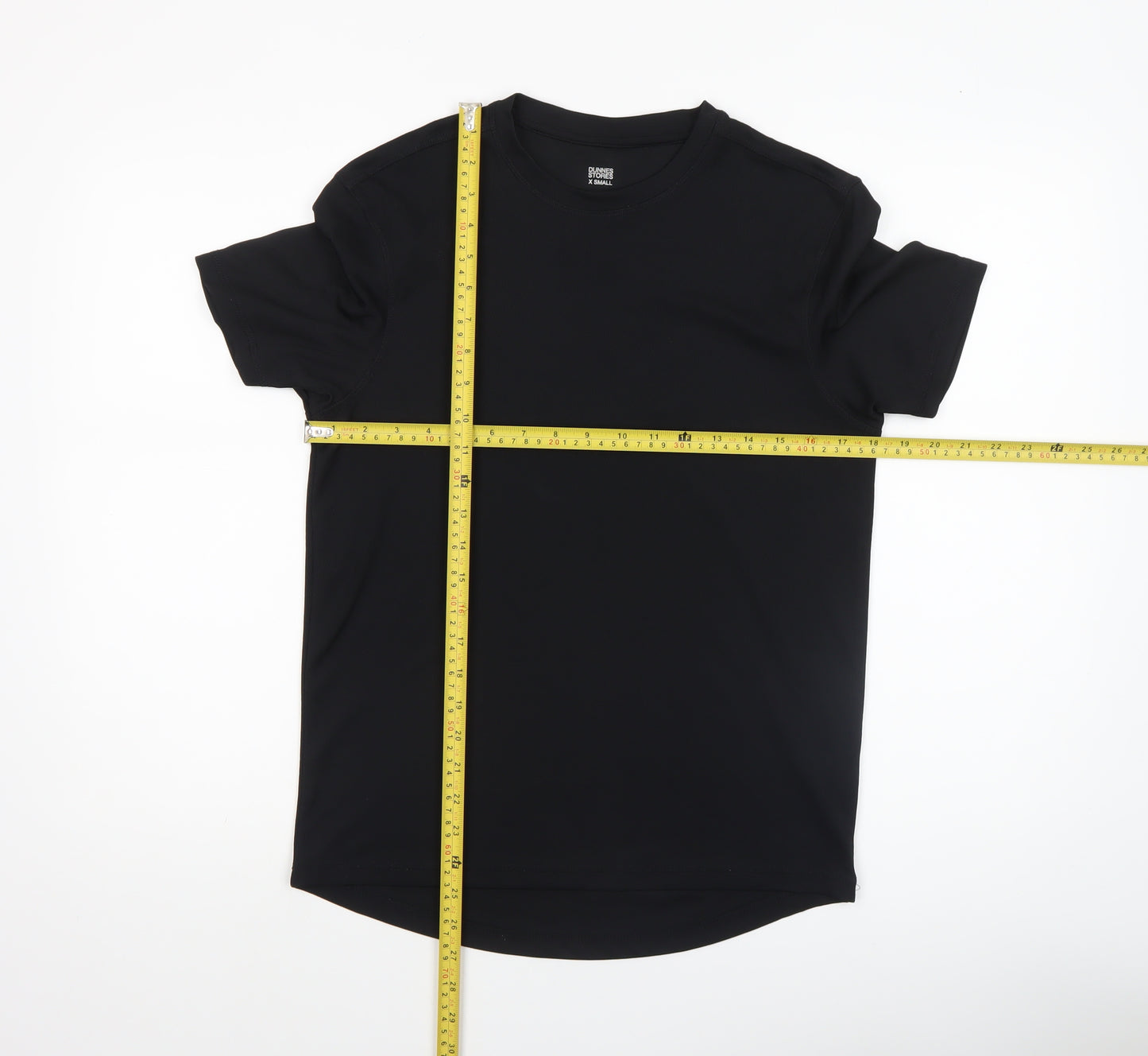 Dunnes Stores Men Black XS Athletic Fit Short Sleeve Active T-Shirt