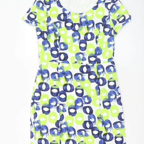 Marc Aurel Women’s Multicoloured Geometric Shift Dress Sz 12
