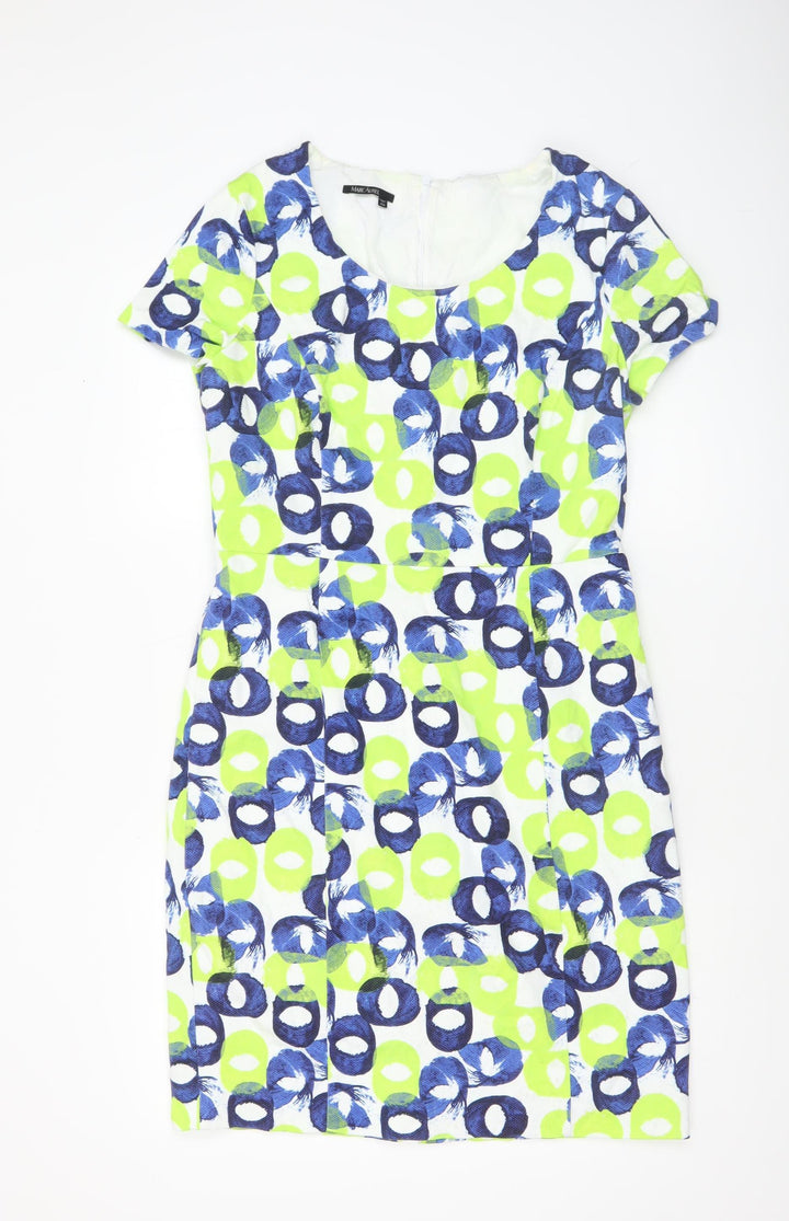 Marc Aurel Women’s Multicoloured Geometric Shift Dress Sz 12