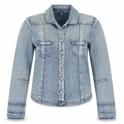 Florez Women's Blue Denim Laura Jacket Size S Casual Slim Fit