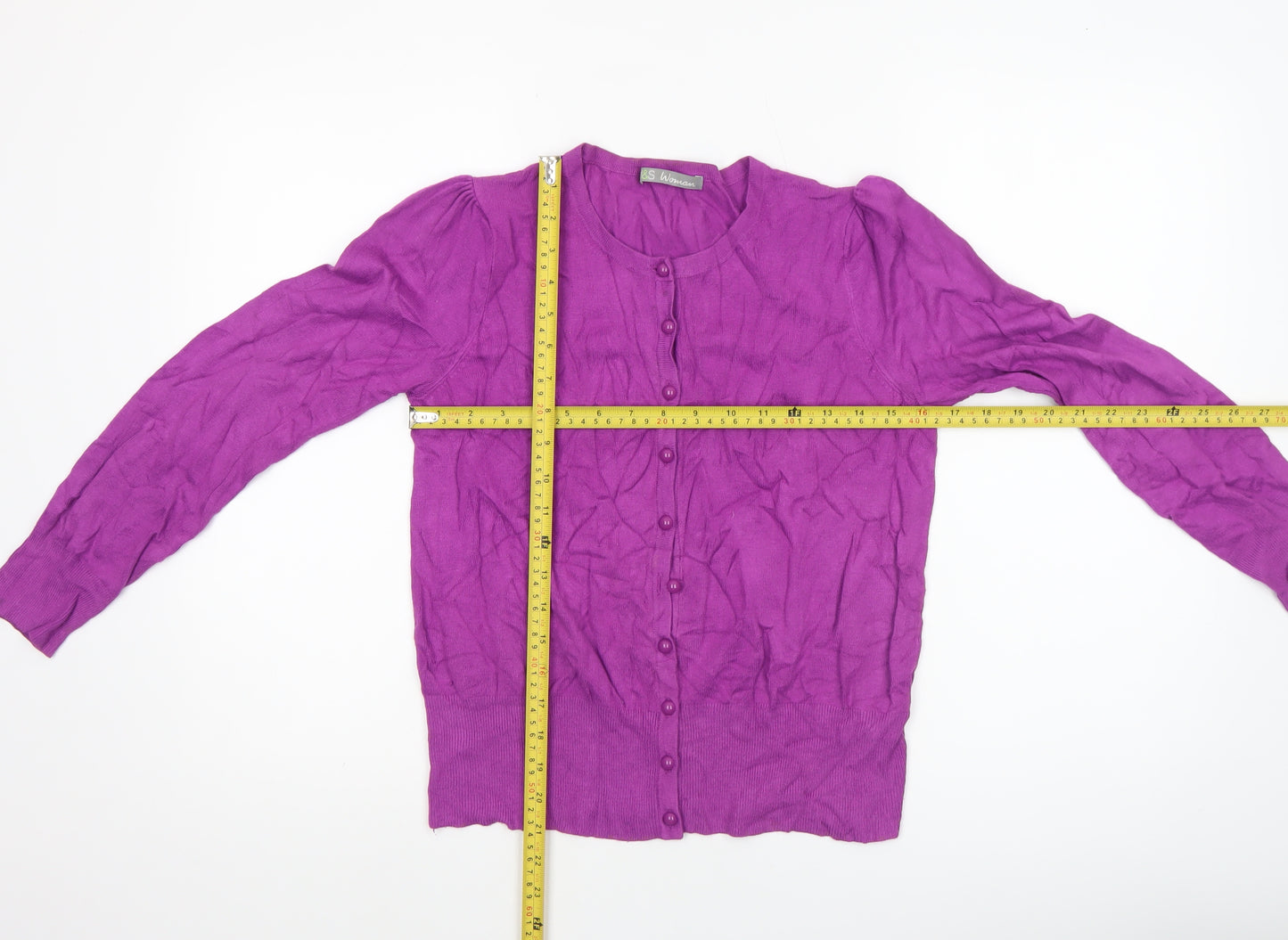 Marks and Spencer Women’s Purple Cardigan UK 12 Long Sleeve Classic Knit