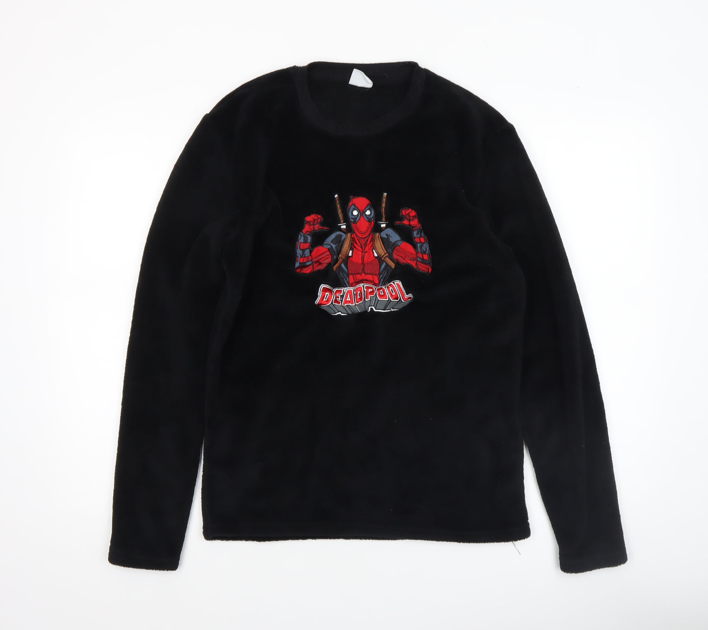 Marvel Deadpool Men's Black Fleece Pyjama Top XS