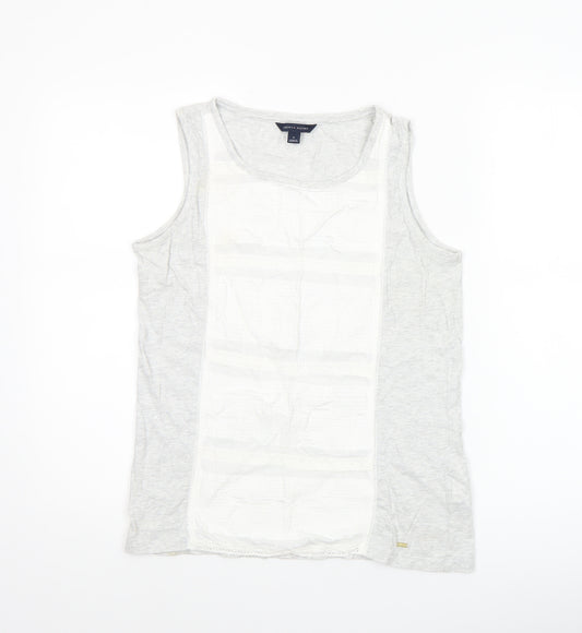 Tommy Hilfiger Women's Grey Cotton Tank Top Size M