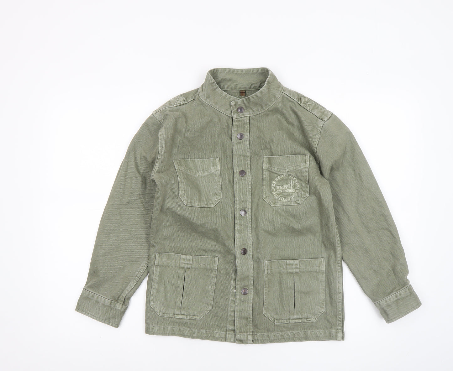 El Corte Inglés Boys Green Cotton Military Jacket 9-10 Years