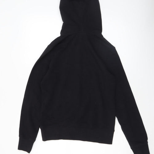 Champion Women's Black Small Pullover Hoodie with Logo Print