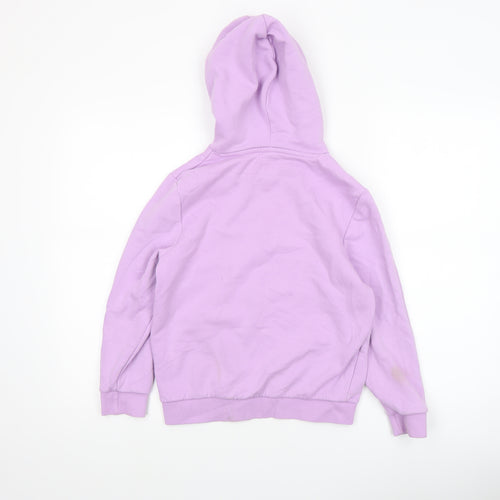 USA Pro Girls Purple Pullover Hoodie 9-10 Years Fleece Lined Casual Top