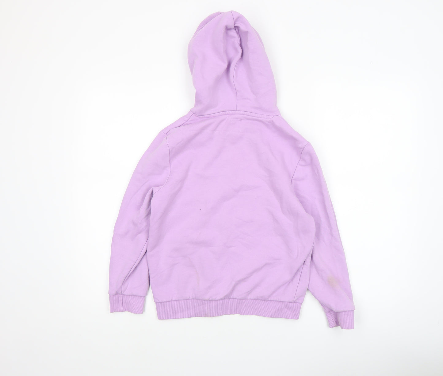 USA Pro Girls Purple Pullover Hoodie 9-10 Years Fleece Lined Casual Top