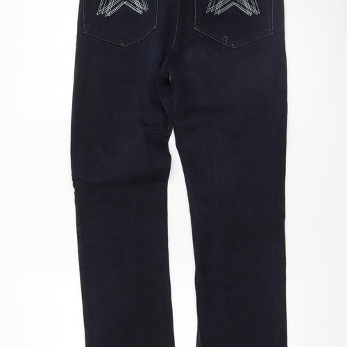 Wizard Jeans Women's Blue Straight Leg Slim Fit Denim Jeans Size 10