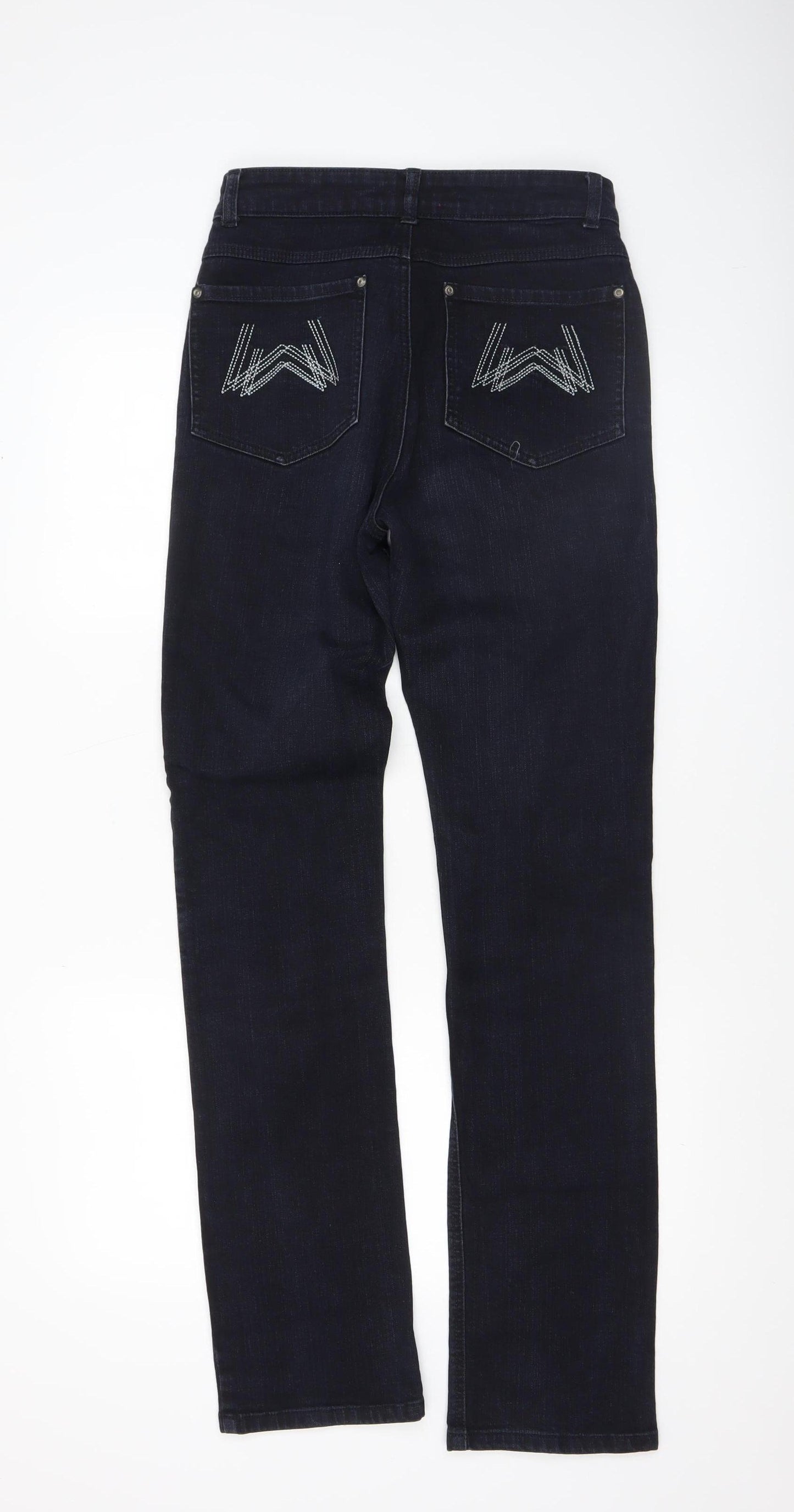 Wizard Jeans Women's Blue Straight Leg Slim Fit Denim Jeans Size 10