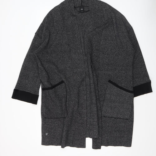 River Island Women’s Grey Knit Long Sleeve Open Cardigan Size M