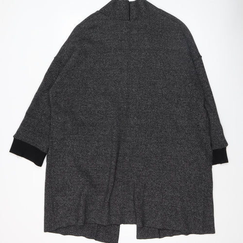 River Island Women’s Grey Knit Long Sleeve Open Cardigan Size M