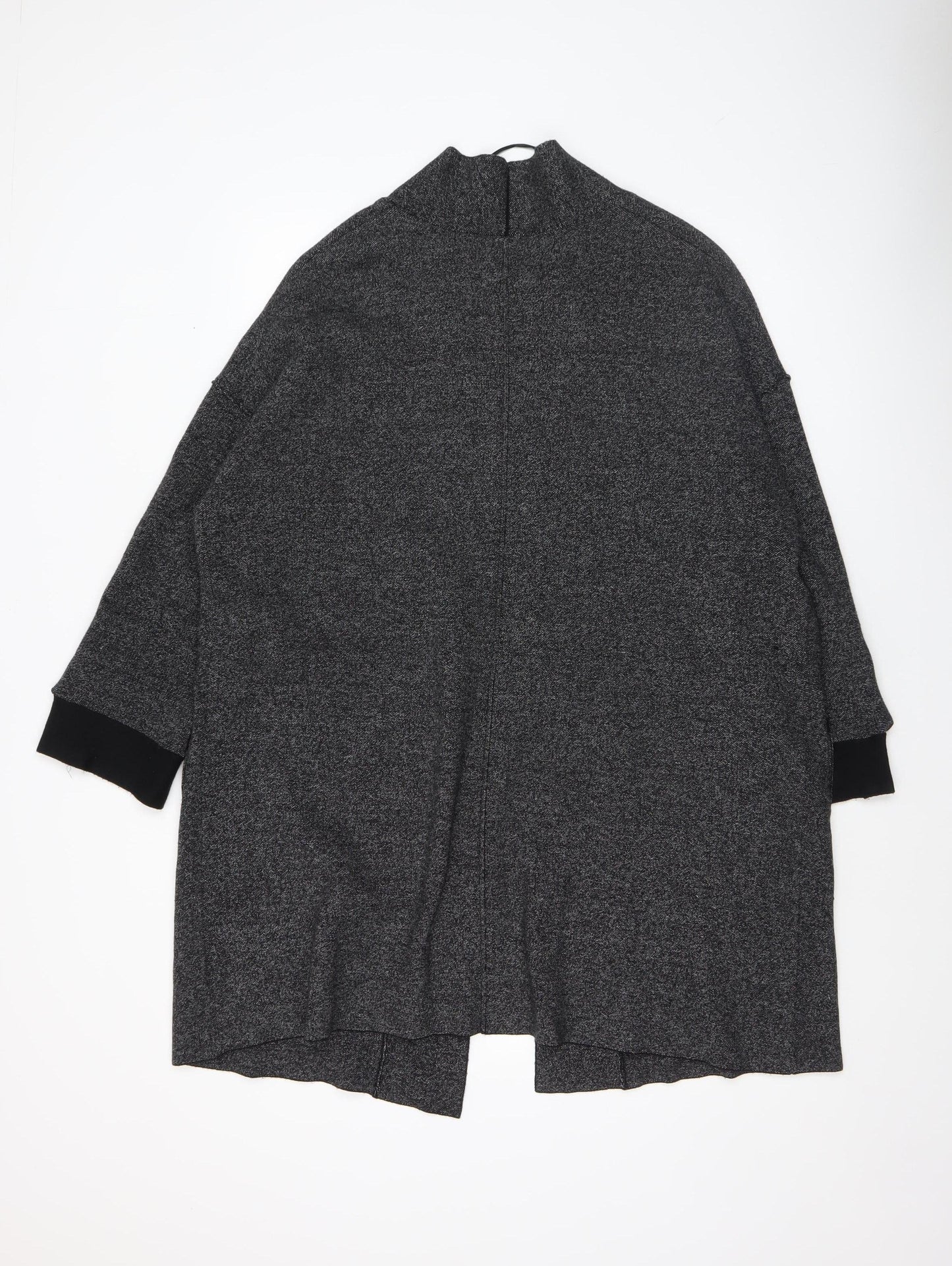 River Island Women’s Grey Knit Long Sleeve Open Cardigan Size M