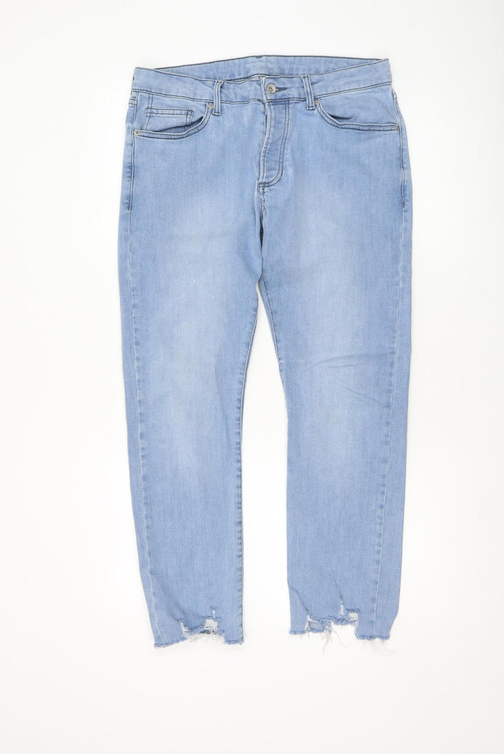 Topman Men's Blue Light Wash Slim Skinny Jeans Size S 32in