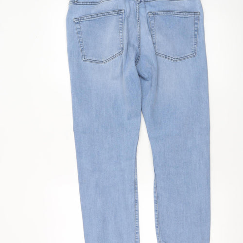 Topman Men's Blue Light Wash Slim Skinny Jeans Size S 32in