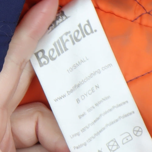 Bellfield Women's Blue Faux Fur Hooded Parka Coat Size 10