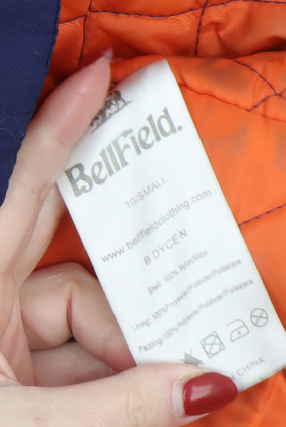 Bellfield Women's Blue Faux Fur Hooded Parka Coat Size 10