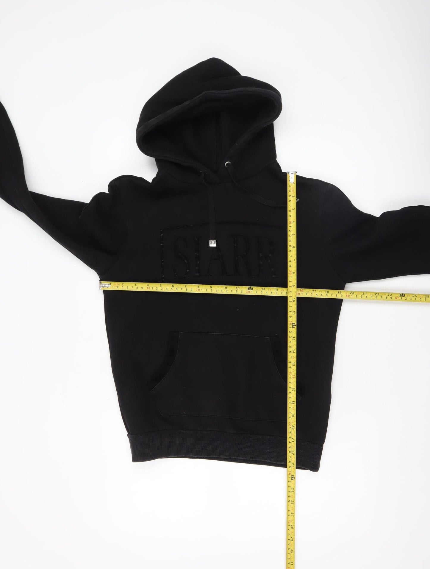SIARR Women's Black Pullover Hoodie Small 100% Cotton Casual Sweatshirt