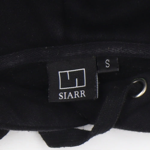 SIARR Women's Black Pullover Hoodie Small 100% Cotton Casual Sweatshirt