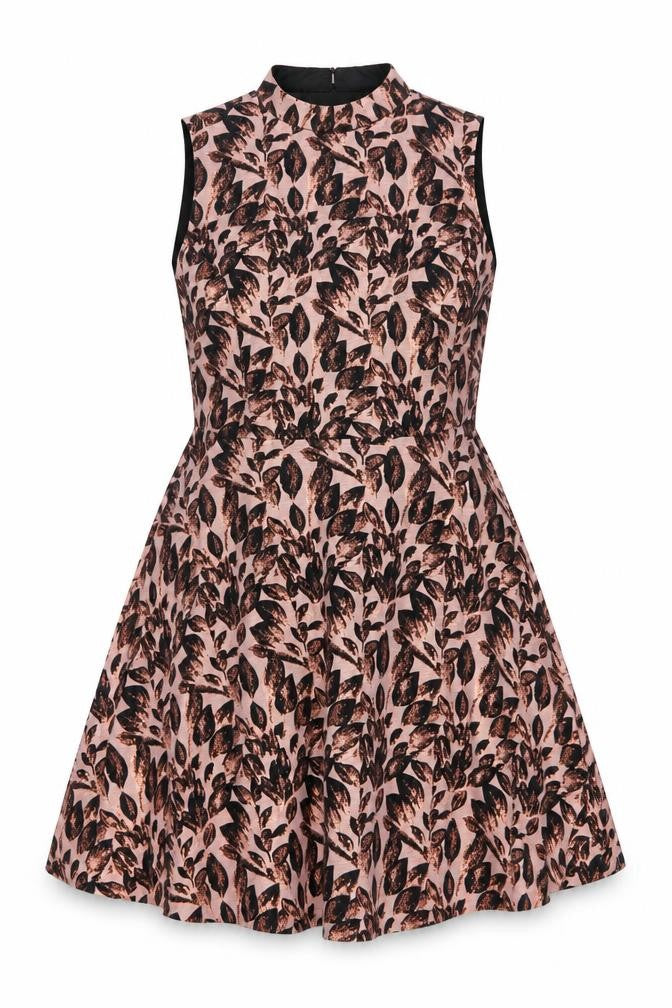 Definitions Women’s Pink Floral Fit & Flare Sleeveless Dress UK 18