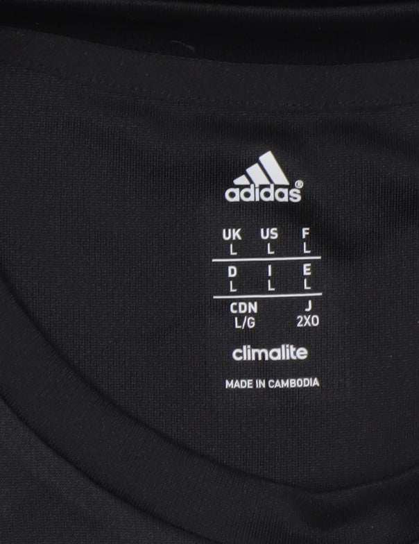 Adidas Men’s Black Climalite Short Sleeve Sports T-Shirt L