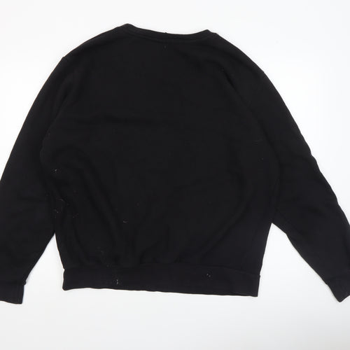 Lonsdale Men's Black Crew Neck Pullover Sweatshirt Size L