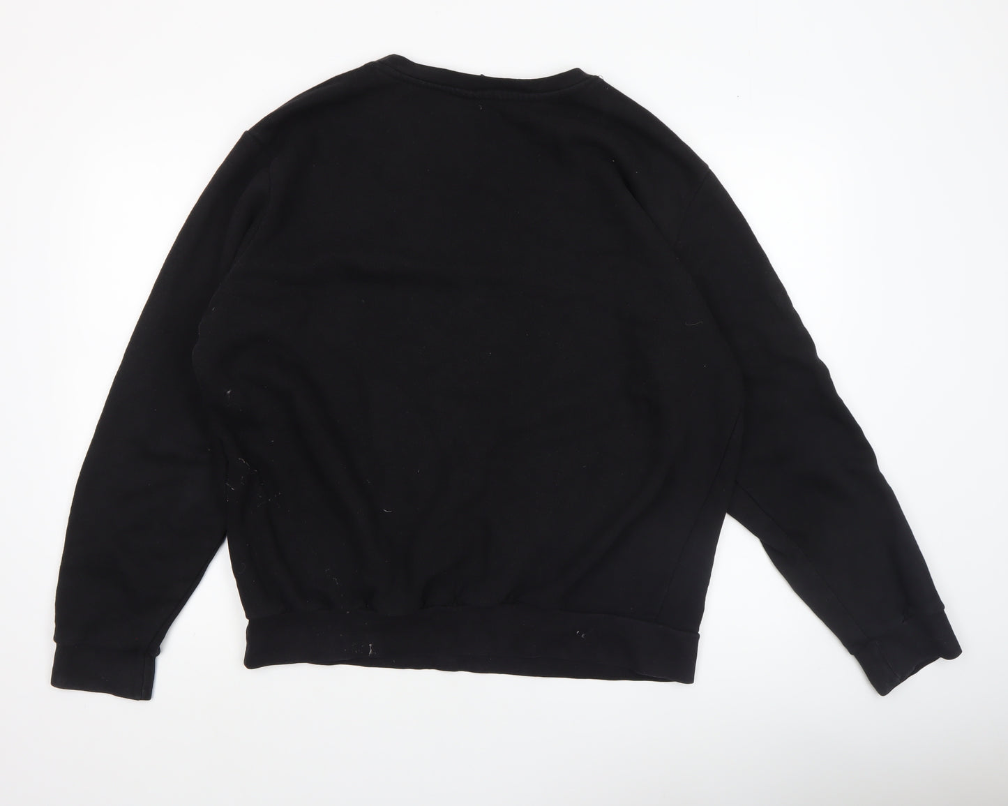 Lonsdale Men's Black Crew Neck Pullover Sweatshirt Size L