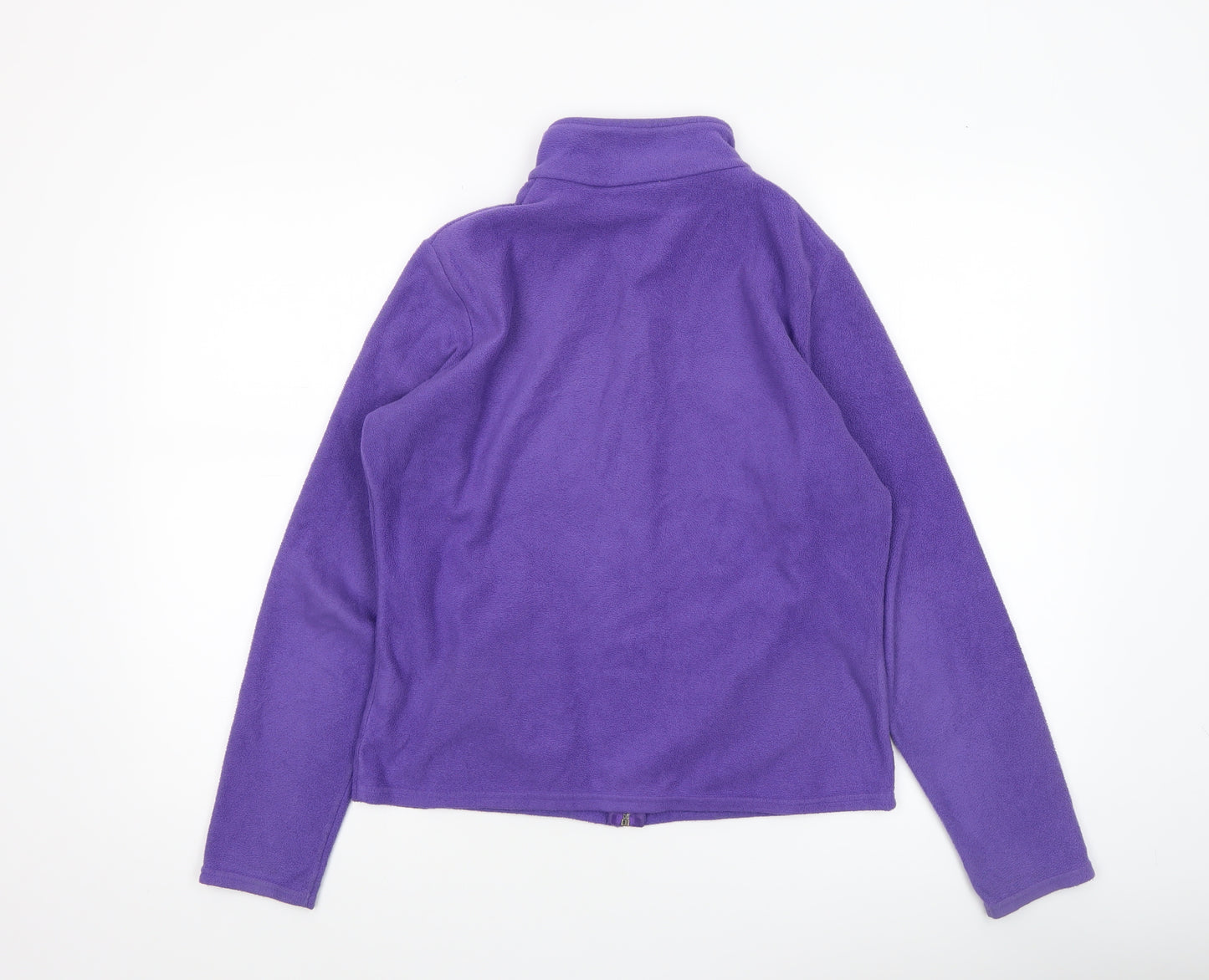 Marks and Spencer Women's Purple Fleece Full Zip Jacket UK 12