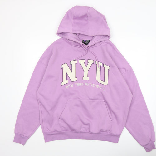 NYU New York University Women's Purple Pullover Hoodie Size S