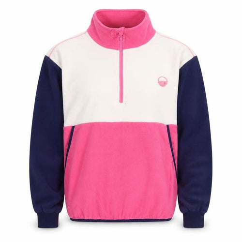 West Quay Unisex Colour Block Fleece 1/4 Zip Sweatshirt M Multicoloured