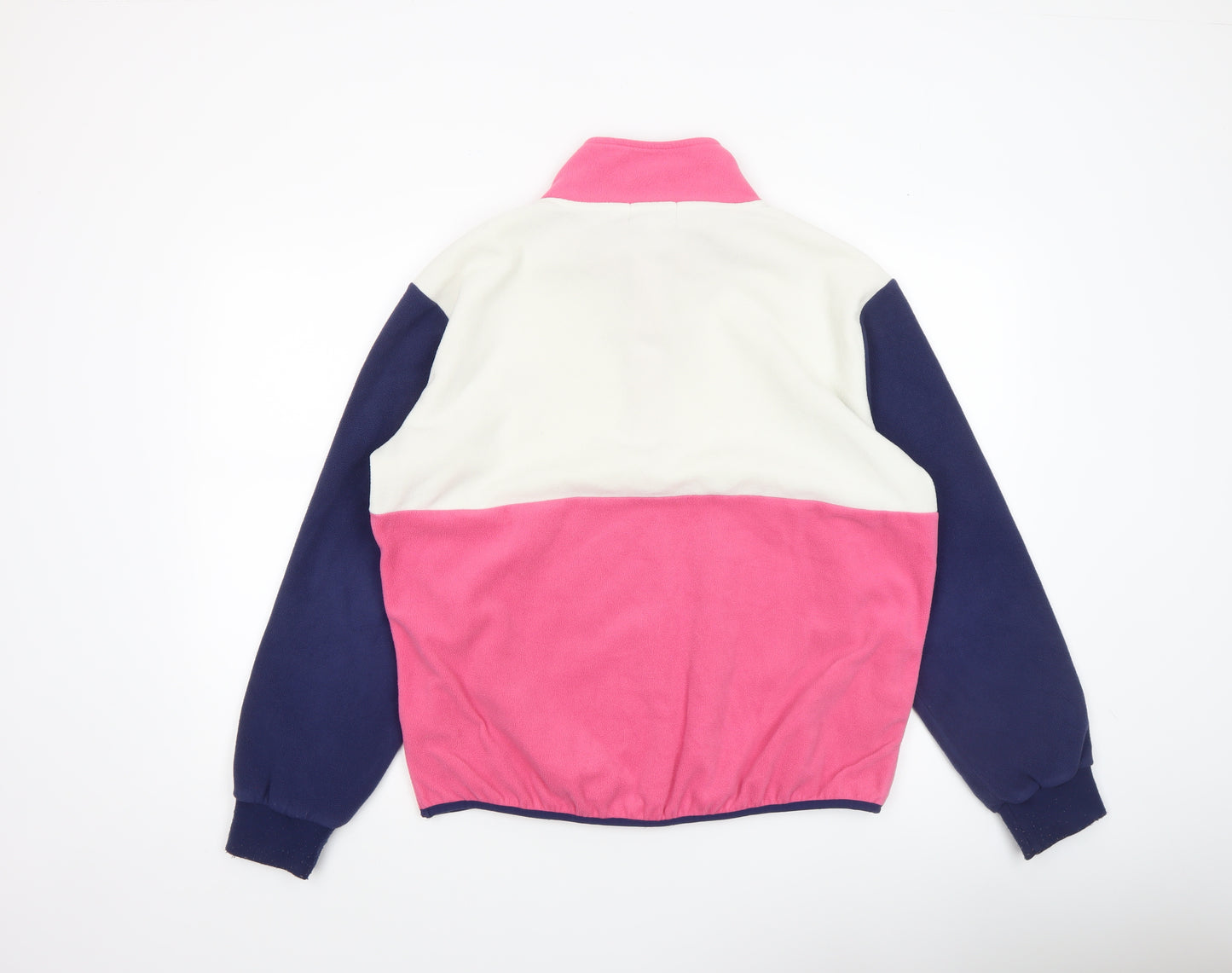 West Quay Unisex Colour Block Fleece 1/4 Zip Sweatshirt M Multicoloured