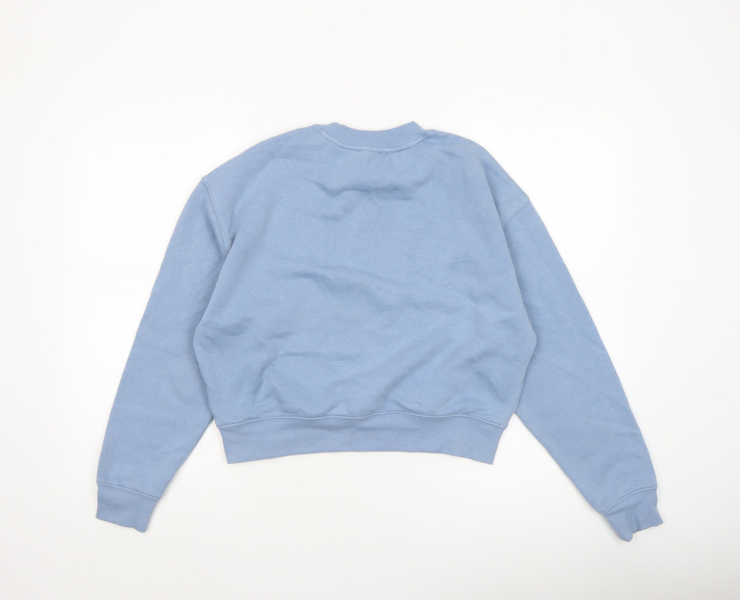 New Look Womens Blue Small Pullover Crew Neck Sweatshirt