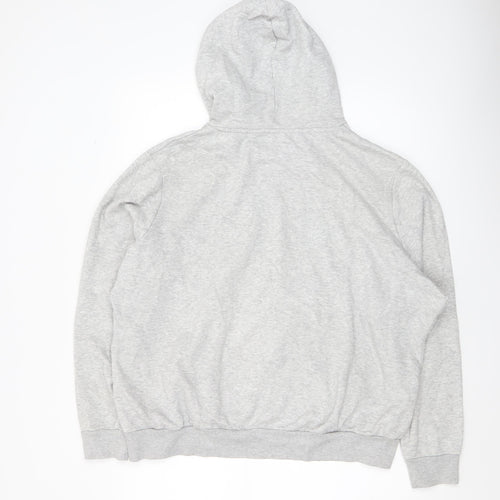 Puma Womens Grey Hoodie XL Pullover Logo Sports Sweatshirt