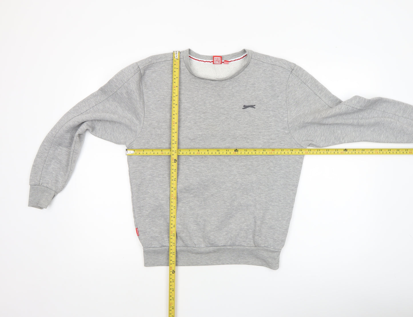 Slazenger Boys Grey Crew Neck Fleece Sweatshirt 13 Years Pullover