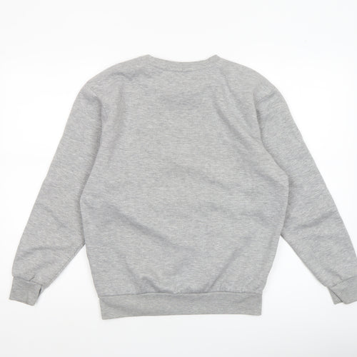 Slazenger Boys Grey Crew Neck Fleece Sweatshirt 13 Years Pullover