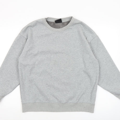Independent Mens Grey Fleece Pullover Sweatshirt Size L