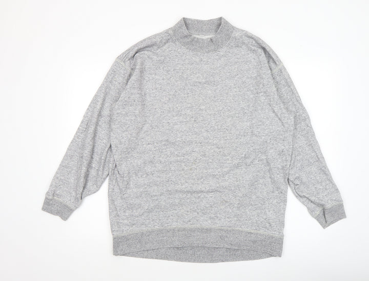 Uniqlo Men’s Grey Cotton Blend Pullover Sweatshirt M