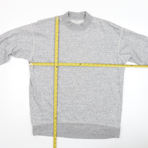 Uniqlo Men’s Grey Cotton Blend Pullover Sweatshirt M