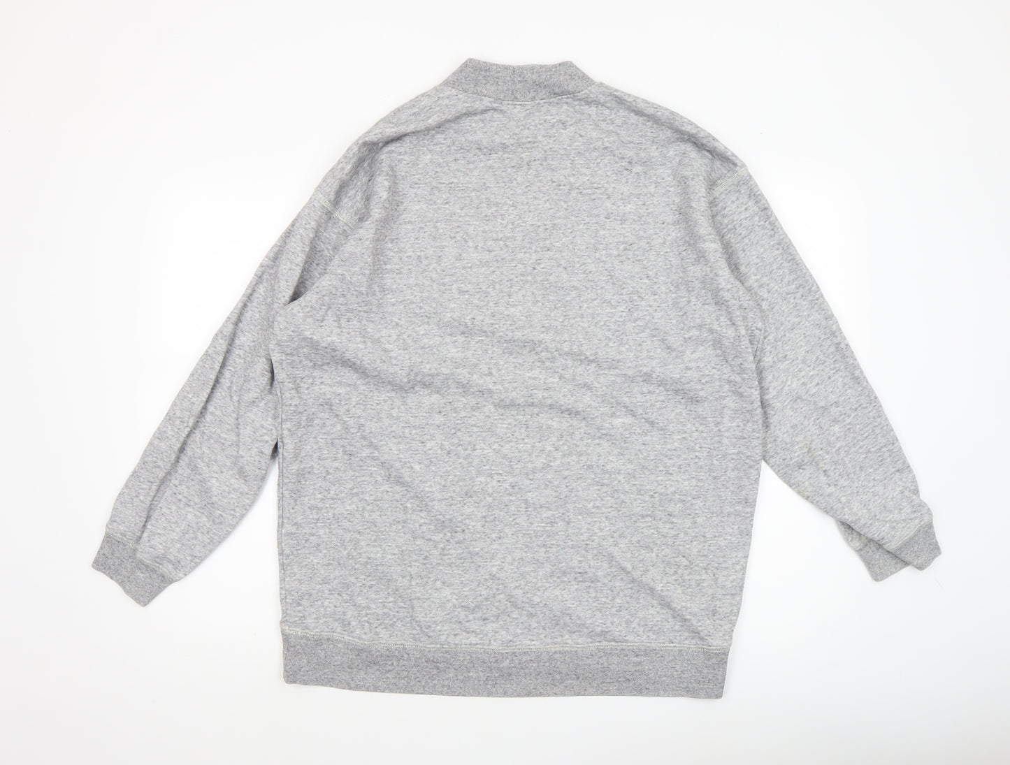 Uniqlo Men’s Grey Cotton Blend Pullover Sweatshirt M
