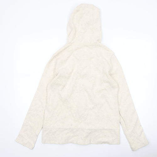 Kirkland Signature Women Beige Full Zip Hoodie Cotton Blend Size S