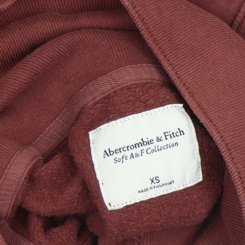 Abercrombie & Fitch Women's Brown Henley Sweatshirt XS Soft A&F Collection