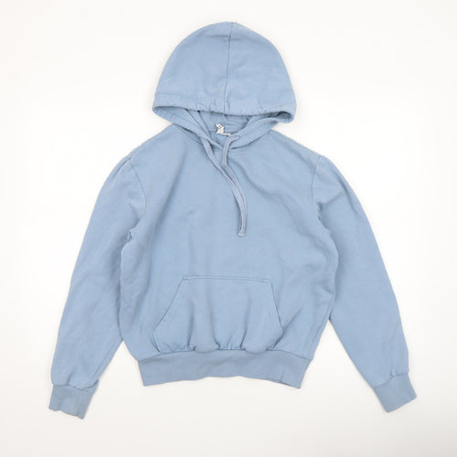 H&M Divided Women’s Blue Pullover Hoodie XS Cotton Blend