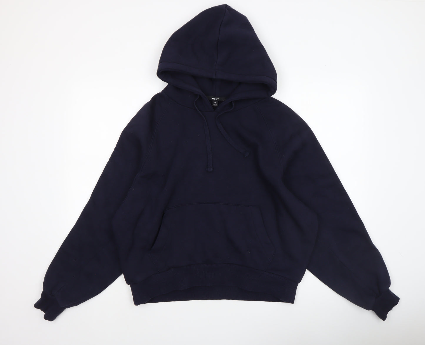 Next Women’s Navy Blue Pullover Hoodie M Cotton Blend Casual Wear