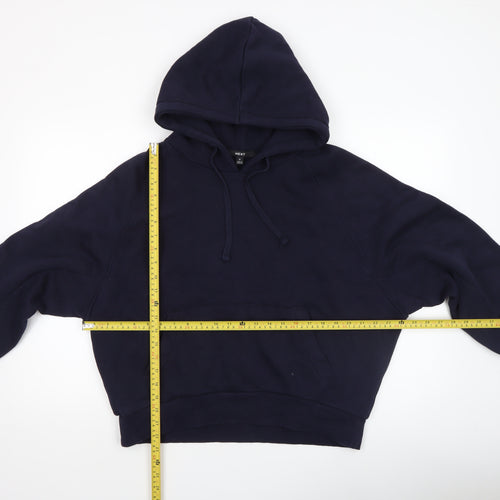 Next Women’s Navy Blue Pullover Hoodie M Cotton Blend Casual Wear