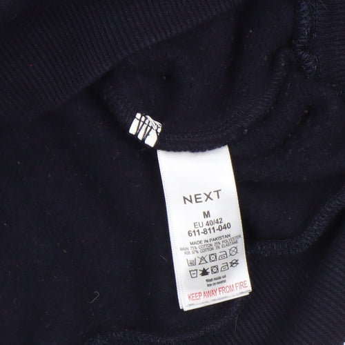Next Women’s Navy Blue Pullover Hoodie M Cotton Blend Casual Wear